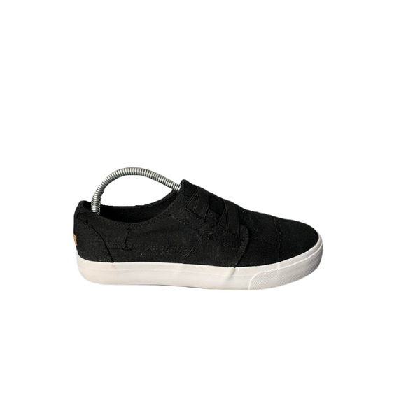 Black Canvas Slip-On Sneakers Womens Size 9 - Picture 5 of 8